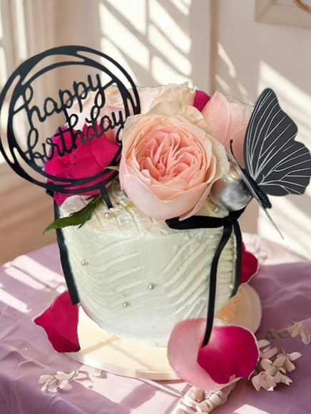 Naked Rose Cake Bouquet