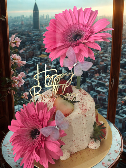 Pink Daisies Dream Cake