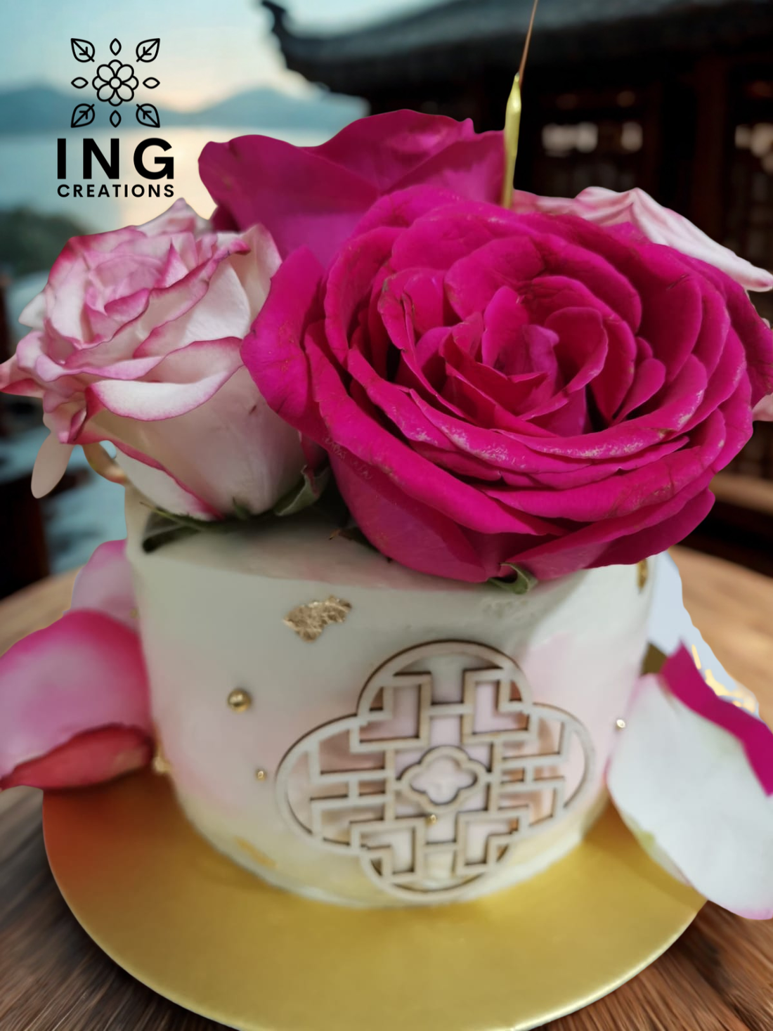 Rosy Longevity Cake