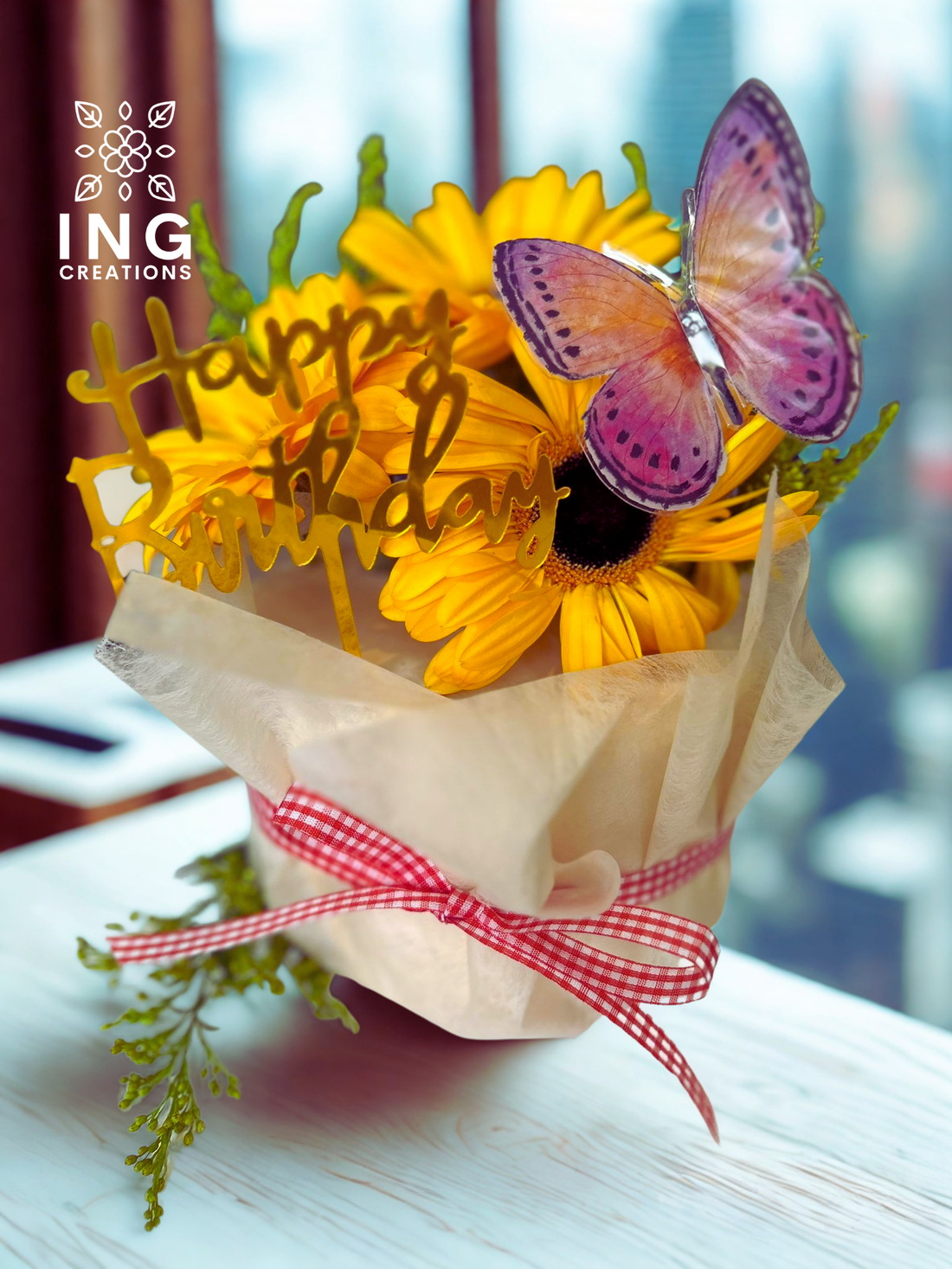 Daisies Cake Bouquet